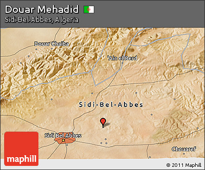 Satellite 3D Map of Douar Mehadid