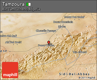 Satellite 3D Map of Tamzoura