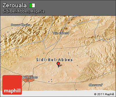Satellite 3D Map of Zerouala