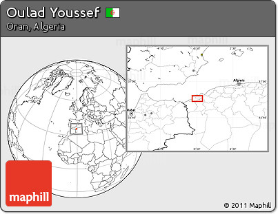 Blank Location Map of Oulad Youssef