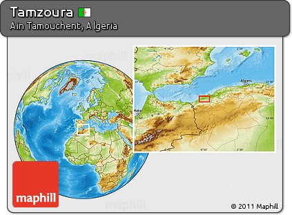 Physical Location Map of Tamzoura