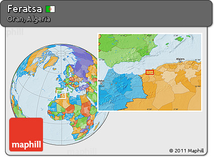 Political Location Map of Feratsa