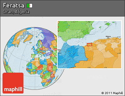 Political Location Map of Feratsa
