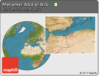 Satellite Location Map of Metamer Abd El Arbi