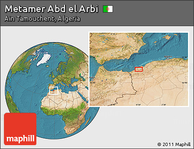 Satellite Location Map of Metamer Abd El Arbi