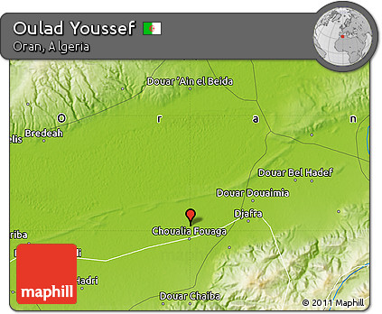 Physical Map of Oulad Youssef