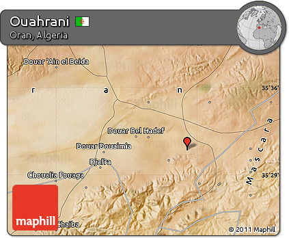 Satellite Map of Ouahrani
