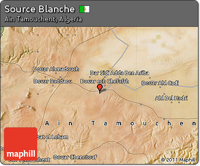 Satellite Map of Source Blanche