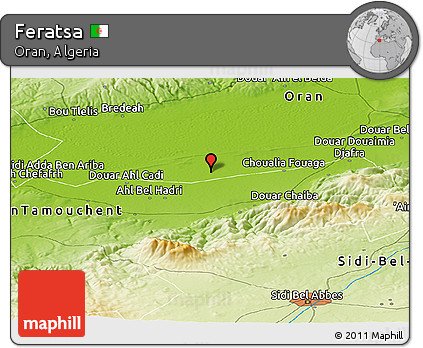Physical Panoramic Map of Feratsa