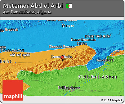 Political Panoramic Map of Metamer Abd El Arbi