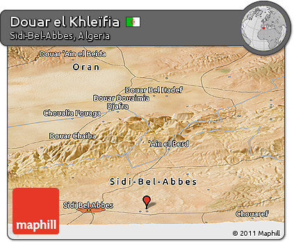Satellite Panoramic Map of Douar El Khleïfia