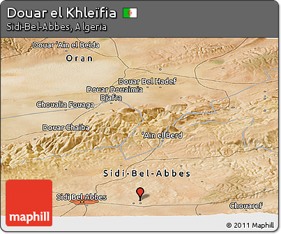 Satellite Panoramic Map of Douar El Khleïfia