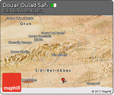 Satellite Panoramic Map of Douar Oulad Safi