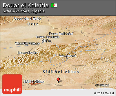 Satellite Panoramic Map of Douar El Khleïfia