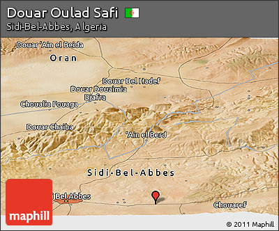 Satellite Panoramic Map of Douar Oulad Safi