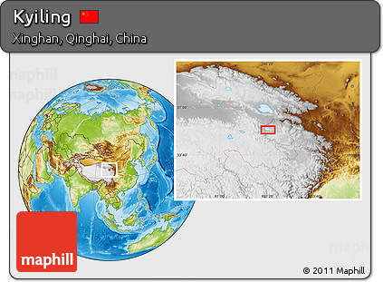 Physical Location Map of Kyiling