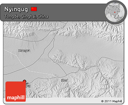 Physical 3D Map of Nyinqug