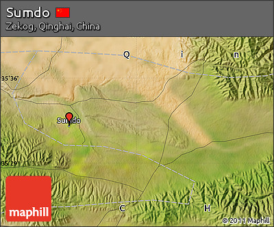 Satellite Map of Sumdo