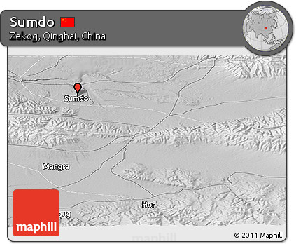 Physical Panoramic Map of Sumdo