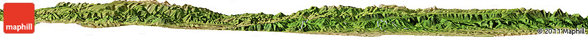 Satellite Horizon Map of the Area around 35° 24' 37" N, 102° 55' 30" E