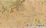 Satellite Map of the area around 35° 24' 37" N, 104° 28' 29" W