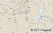 Shaded Relief Map of the area around 35° 24' 37" N, 104° 28' 29" W