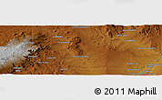 Physical Panoramic Map of the area around 35° 24' 37" N, 107° 1' 30" W