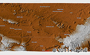 Physical 3D Map of the area around 35° 24' 37" N, 107° 52' 30" W