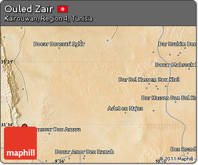 Satellite Map of Ouled Zaïr