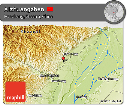 Physical 3D Map of Xizhuangzhen