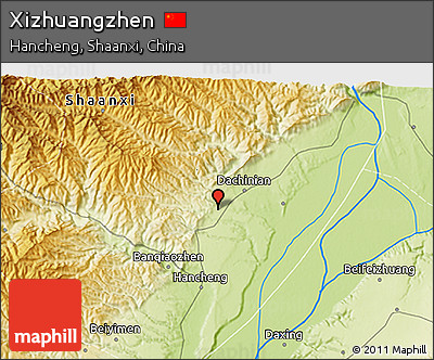 Physical 3D Map of Xizhuangzhen