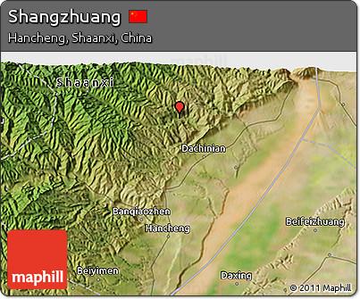 Satellite 3D Map of Shangzhuang