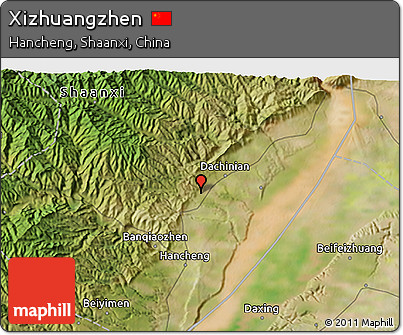 Satellite 3D Map of Xizhuangzhen