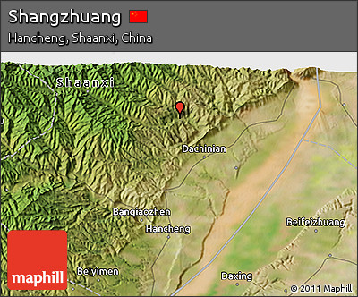 Satellite 3D Map of Shangzhuang