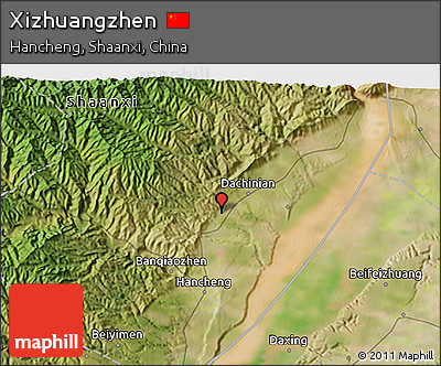 Satellite 3D Map of Xizhuangzhen