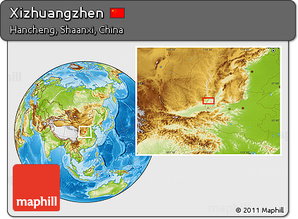 Physical Location Map of Xizhuangzhen