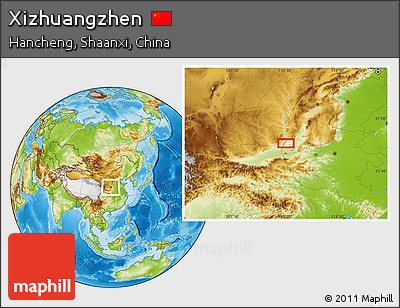 Physical Location Map of Xizhuangzhen