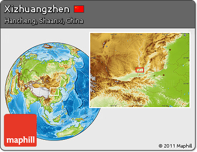 Physical Location Map of Xizhuangzhen