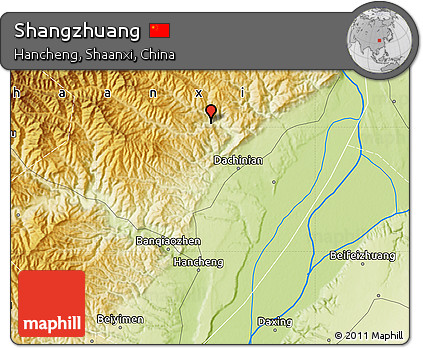 Physical Map of Shangzhuang