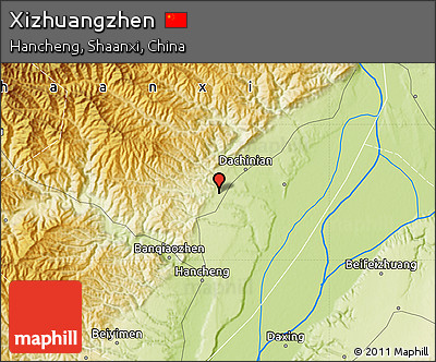 Physical Map of Xizhuangzhen
