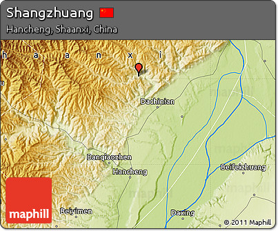 Physical Map of Shangzhuang