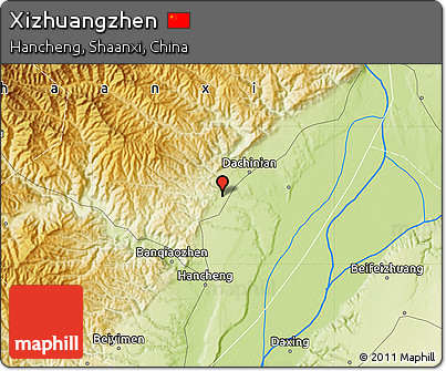 Physical Map of Xizhuangzhen