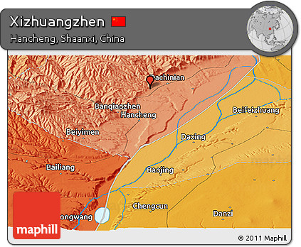 Political Panoramic Map of Xizhuangzhen