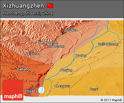 Political Panoramic Map of Xizhuangzhen