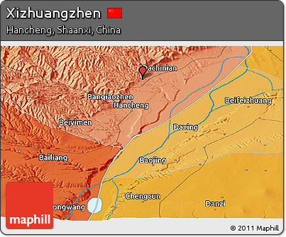 Political Panoramic Map of Xizhuangzhen