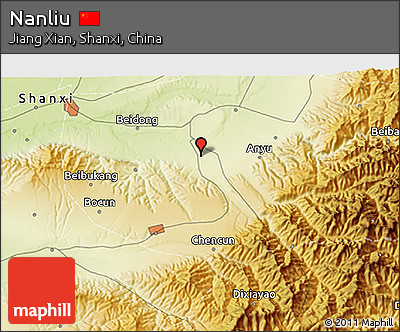 Physical 3D Map of Nanliu