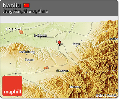 Physical 3D Map of Nanliu