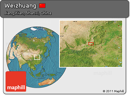 Satellite Location Map of Weizhuang