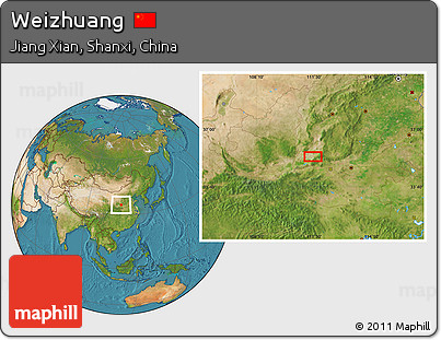 Satellite Location Map of Weizhuang