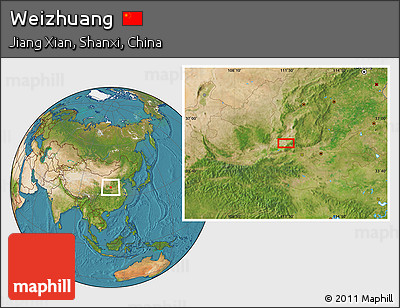 Satellite Location Map of Weizhuang